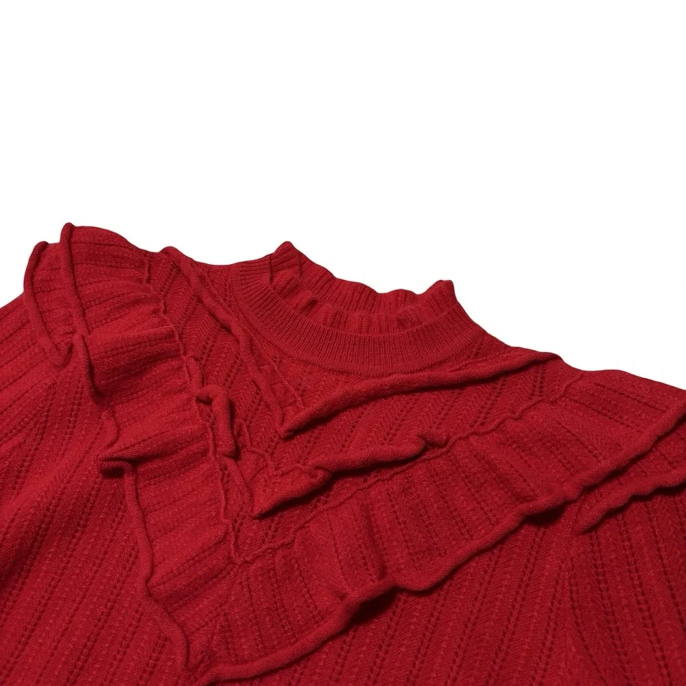 NWT ANTHROPOLOGIE WOMEN'S CASHMERE COLLECTION POINTELLE CASHMERE JUMPER‎ SWEATER